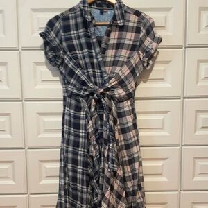 Anthropologie plaid dress with pockets